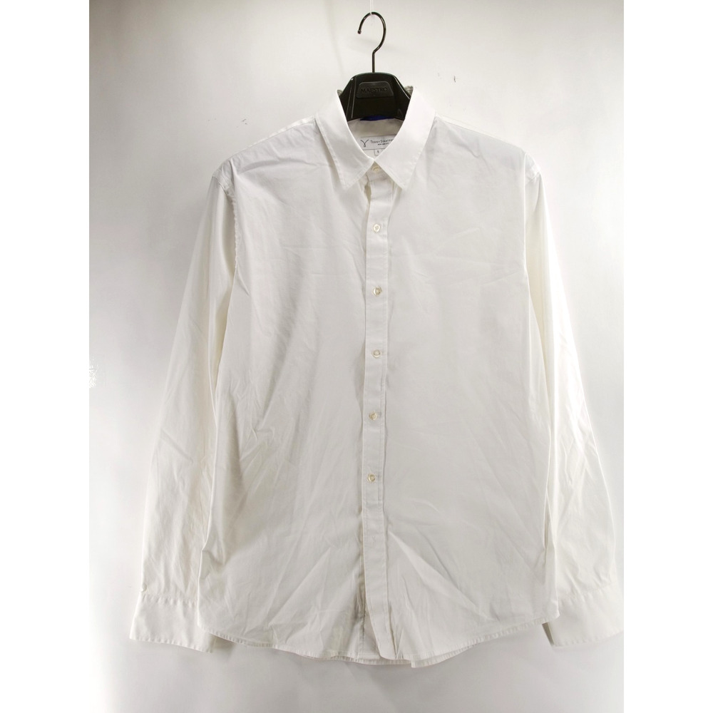 Teddy Stratford Shirt Mens 5 XL White Cotton Blend Button Up Casual Zip Preppy